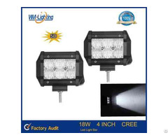 5d Led Light Bar 4inch 18w Cree With Flood Spot Beam