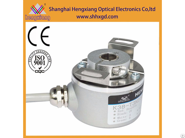 Hengxiang K38 Hollow Encoder With Diameter 50mm Shaft 8mm Npn Output Abz