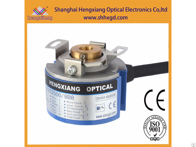 Hengxiang Kz48 Hollow Tapered Shaft Encoder With Diameter 48mm Thickness 34mm Abzuvw