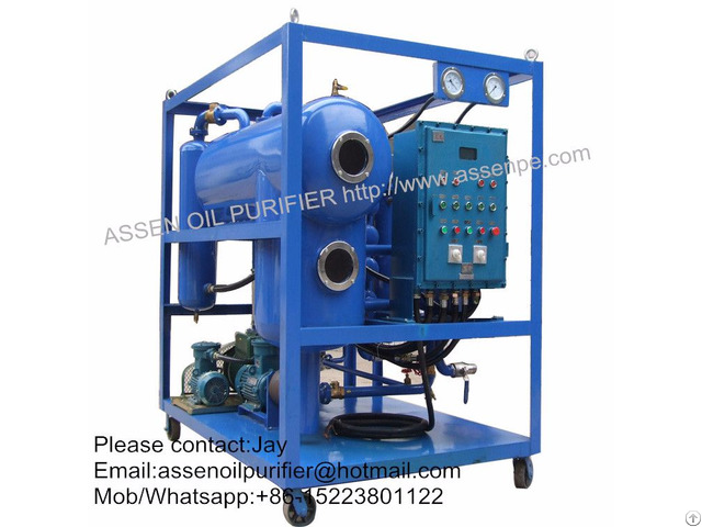 Explosion Proof Type Hv Transformer Oil Regeneration System Machine