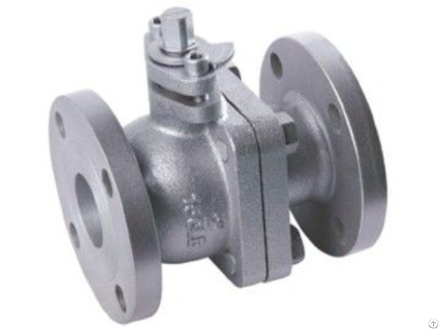 Dn15 10k Jis Standard Cast Iron Flanged End Soft Seal 2 Pc Ball Valve