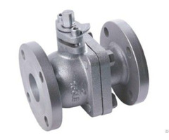 Dn15 10k Jis Standard Cast Iron Flanged End Soft Seal 2 Pc Ball Valve