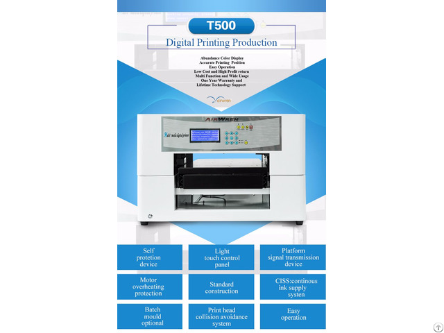 Dtg Printing Machine For Small Business Ar T500 T Shirt Printer