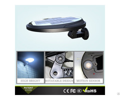 Rotatable Plastic Lamp Body Solar Motion Wall Light