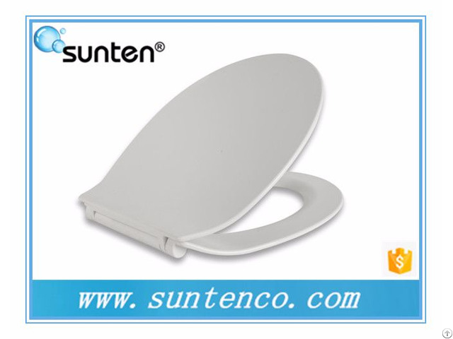 Xiamen White Duroplast Ultra Slim Soft Close Wall Hanging Toilet Seat