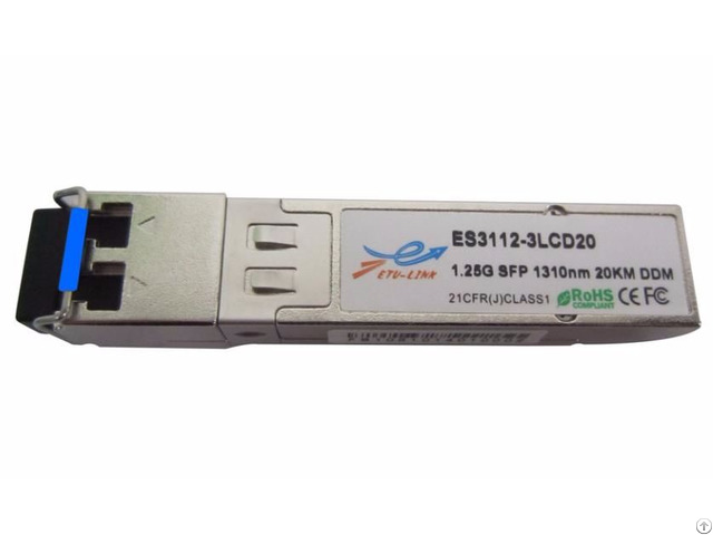 New Cisco Huawei Compatible 1.25g Sgmii Sfp 1000base 1310nm Sm Optical Transceiver 20k