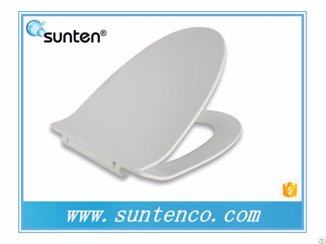 Xiamen White Silent Close Quick Release Ultra Slim V Shape Uf Toilet Seat