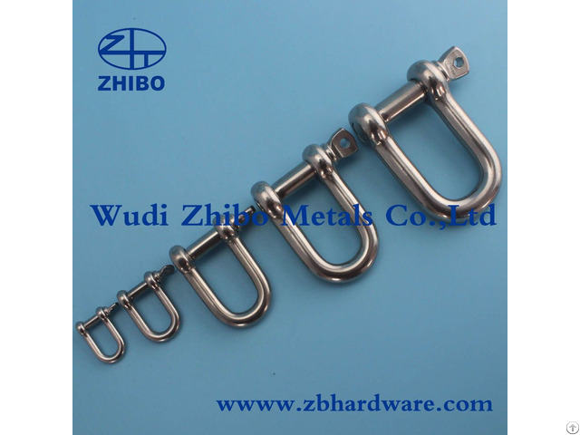 Stainless Steel Hot Forged Aisi304 316 D Bow Shackle Us European Jis Type