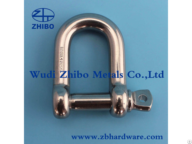 Stainless Steel Casted D Twist Shackle