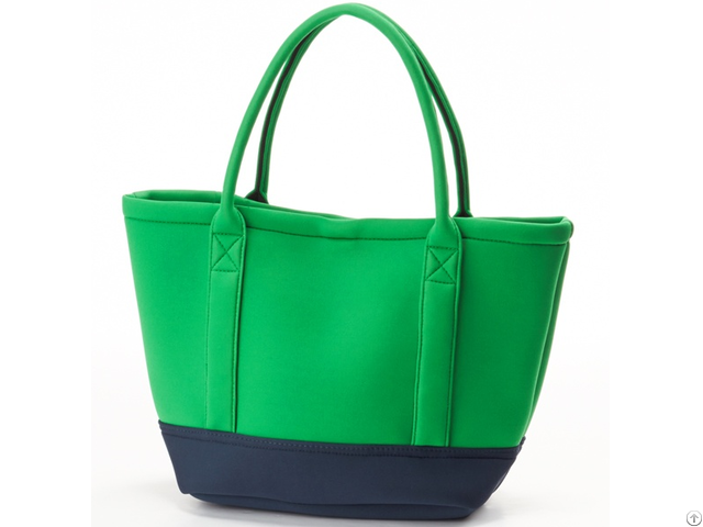 New Fashion Handbags Neoprene Tote Bags Contrast Color