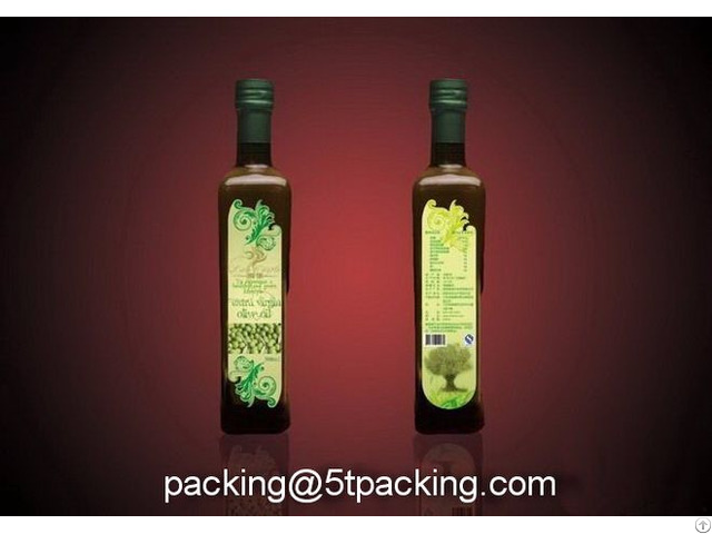 Extra Virgin Olive Oil Glass Bottle Labels