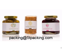 Food Level Strawberry Jam Bottle Used Plastic Adhesive Labels