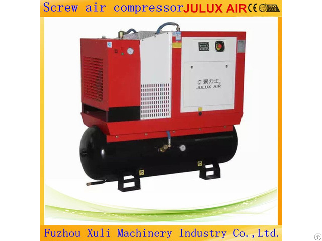 Julux 7 5kw 10hp Screw Air Compressor Combined With Tank And Dryer