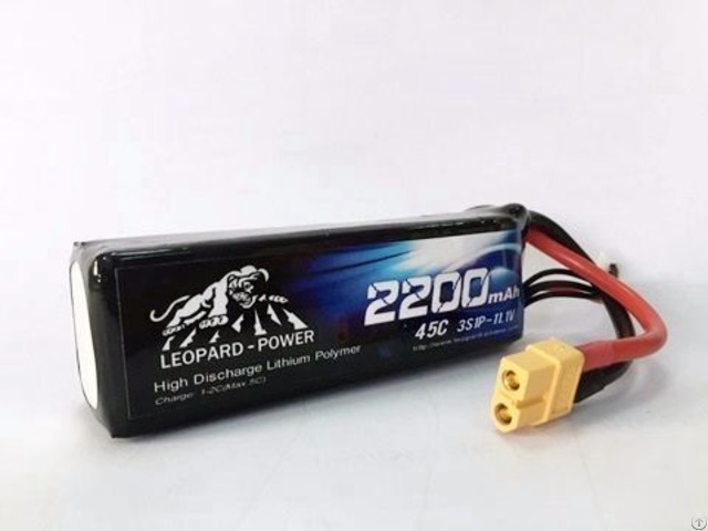 Leopard Power 2200 45c 3s Lipo Battery For Rc Heli Model