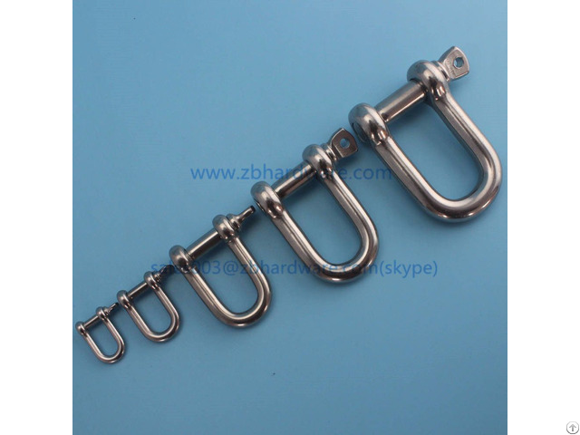 High Quality Grade 316 304 Stainless Steel Shackle