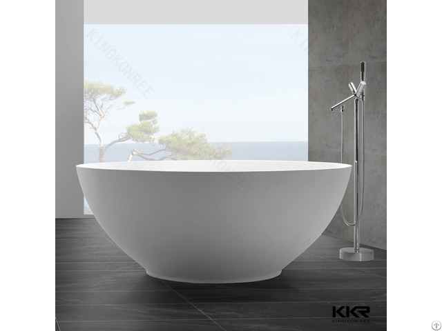 Man Made Stone Free Standing Bowl Bathtub