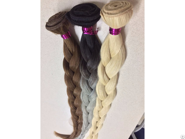 Colored Machine Weft Hair 100 Percent Human