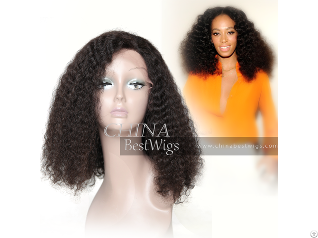 Kinky Glueless Lace Front Wig