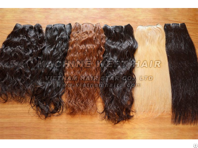 Human Remy Hair Machine Weft