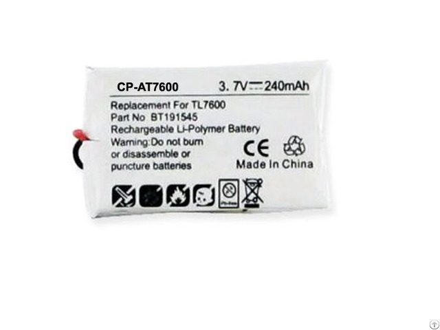 At And T Tl7600 Headset Battery Bt191545