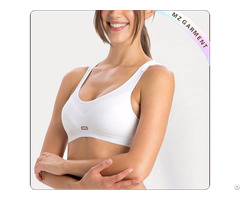 White Padded Exercise Bra