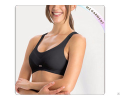 Black Slip On Active Exercise Bra