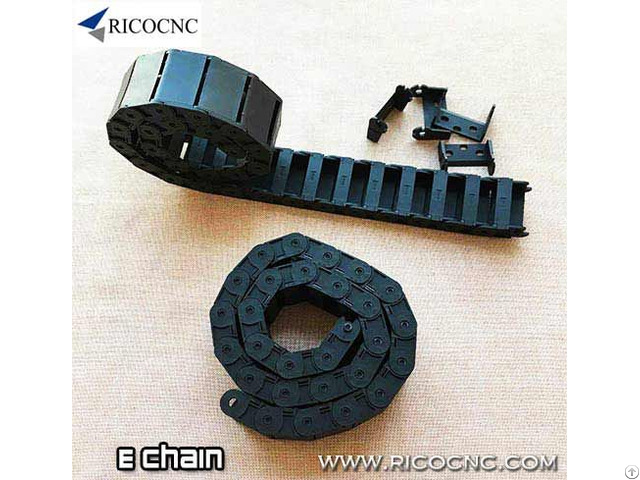 Cable E Chain Wire Drag Carrier With Mounting Bracket End For Cnc Machines