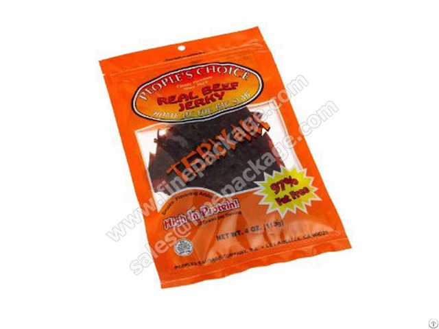 Vacuum Printed Beef Jerky And Biltong Tear Notch