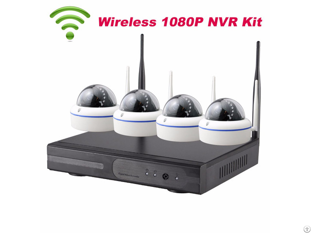 4ch Dome 1080p Full Hd Wifi Nvr Kit