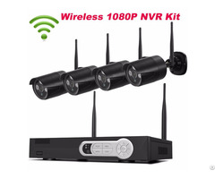 Black 4ch 1080p Wifi Nvr Kit