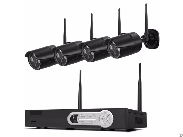 Black 4ch 720p Wifi Nvr Kit