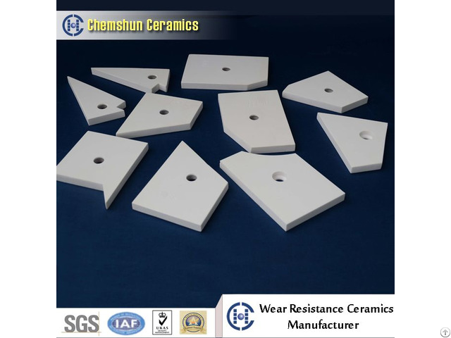 Impact Resistance Alumina Ceramic Pipe Tile As Wear Resistant Linings