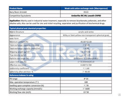 High Quality Water Treatment Weak Acdic Cation Resin D113