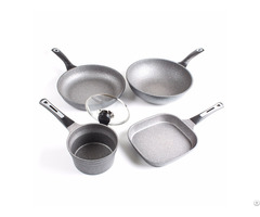 Infinistone Cookware Fry Pan Skillet Wok Pot