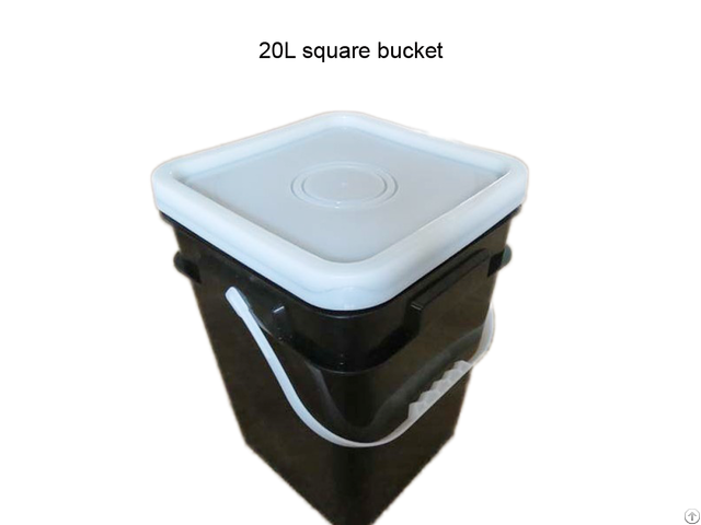 Wholesale 20l Square Black Plastic Bucket