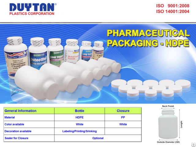 Biodegradable Medicine Bottle 45mm Duy Tan Plastics