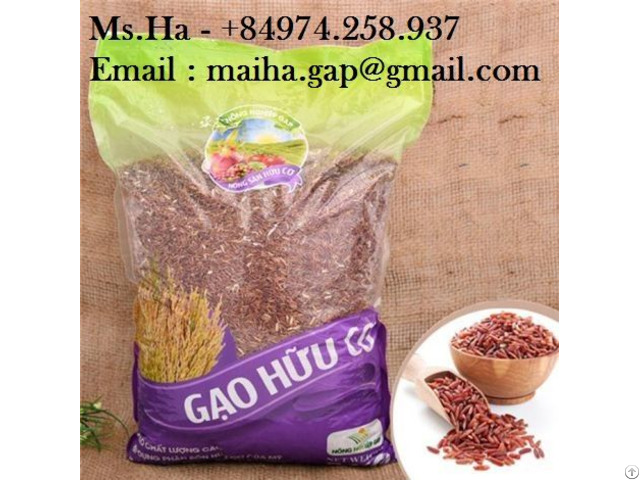 Organic Red Brown Rice From Vietnam With High Quality