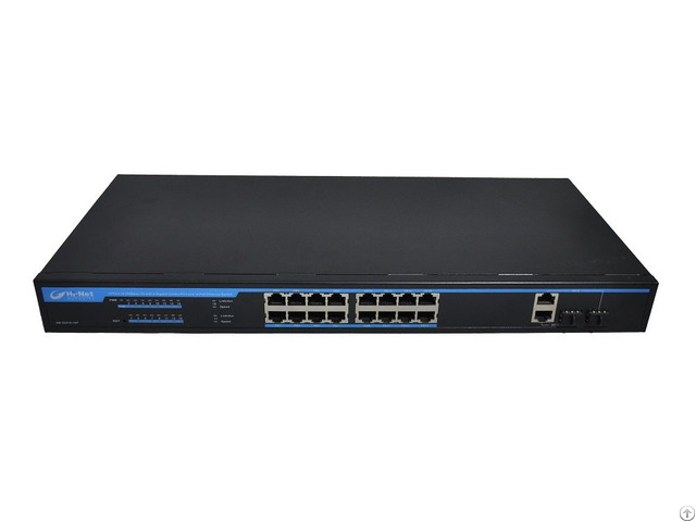 Web Smart 16 100m 2combo Giga Uplink Poe Switch