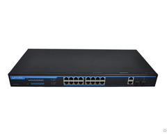 Web Smart 16 100m 2combo Giga Uplink Poe Switch