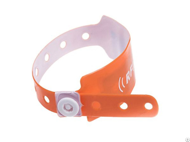 Rfid One Time Pvc Wristband Tag