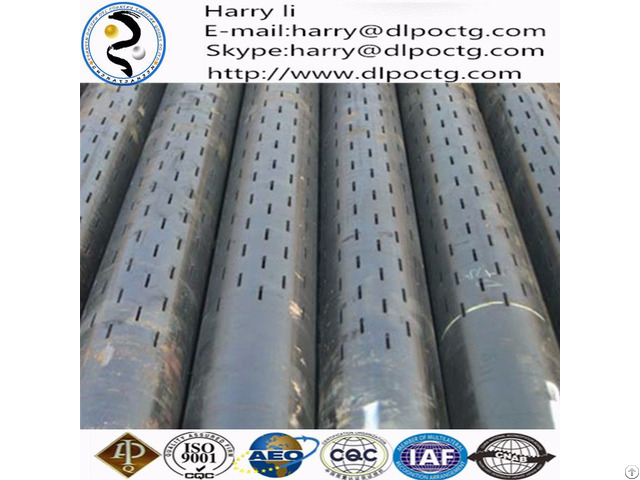 China Manufacture Stainless Steel Filter Pipe High Strength Slotted Liner