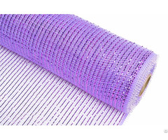 Light Purple Strip Pp Wraps Mesh For Flowers 100c08