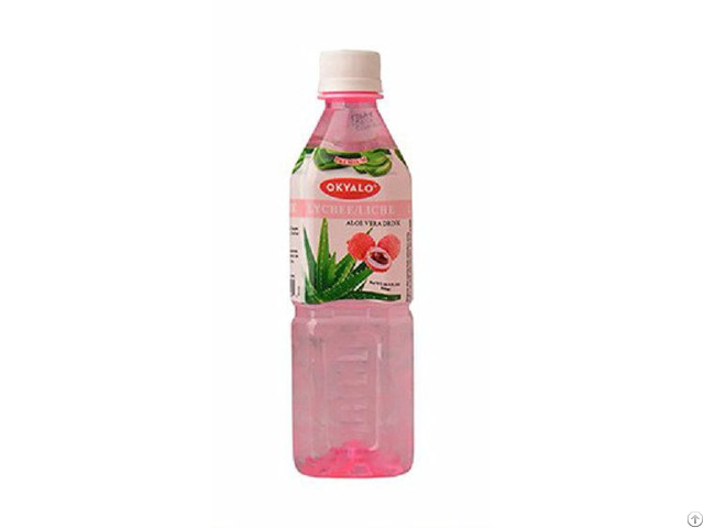 500ml Lychee Fresh Pure Aloe Vera Drink Supplier Okyalo