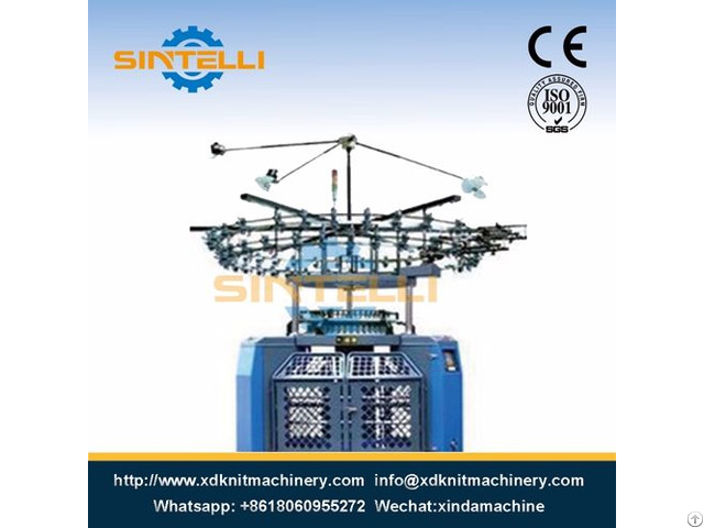 Single Reverse Plated Loop Velour Circular Knitting Machine