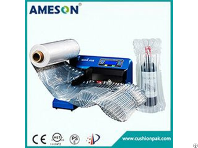 Air Tube Bag Machine For Red Wine Bottle And Milk Can Packaging