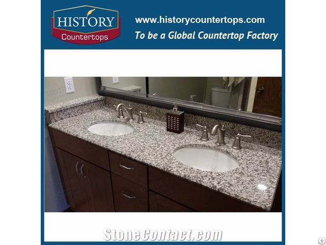 G723 Tiger Skin White Granite Bathroom Vanity Tops And Kitchen Countertops