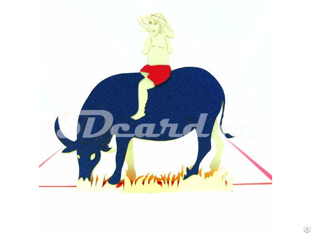 Buffalo And Baby 3d Pop Up Birthday Card