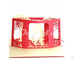 Wedding Invitation 3d Pop Up Card