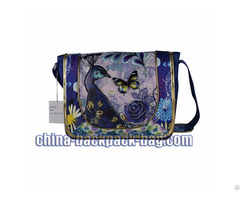 Shiny Glitter Peacock Kids Messenger Bags