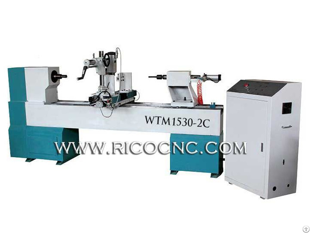 Wood Lathe Machine Woodturning Tool Cnc Cylinder Engraving Kit Woodworking Router Wtm1530 2c